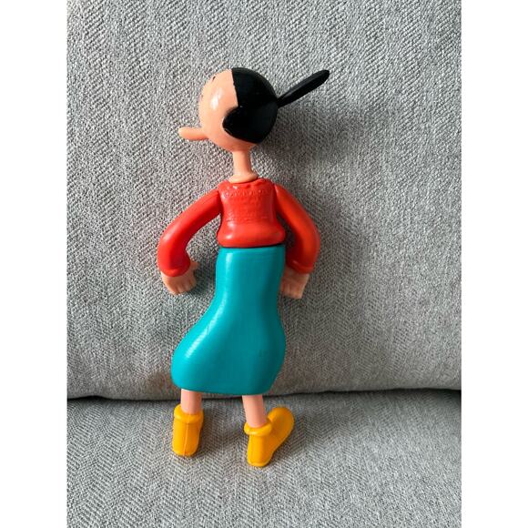 Vintage Olive Oyl Plastic Figure Toy Jointed Popeye the Sailor Cartoon - Picture 3 of 11